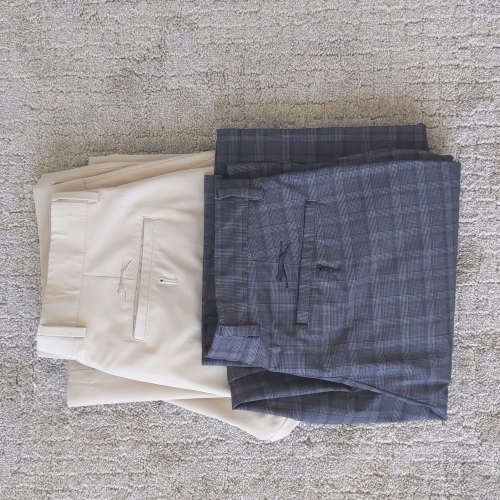 Slazenger Men's golf pants lot. Set of two men's trousers. Sz 34/32